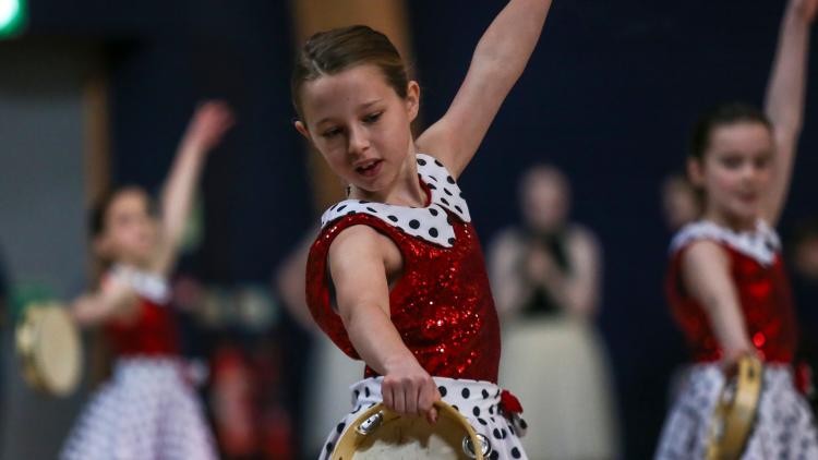 young girl dancing at the Eden Project